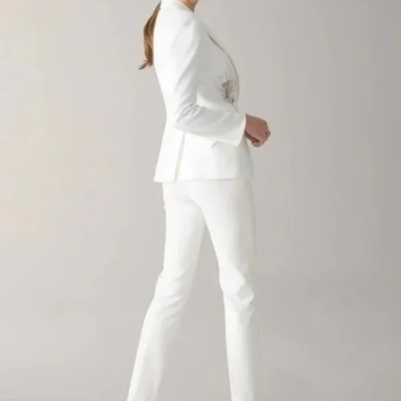 White House Black Market (White )Editor Blazer Jacket -Embellished - Picture 2 of 6